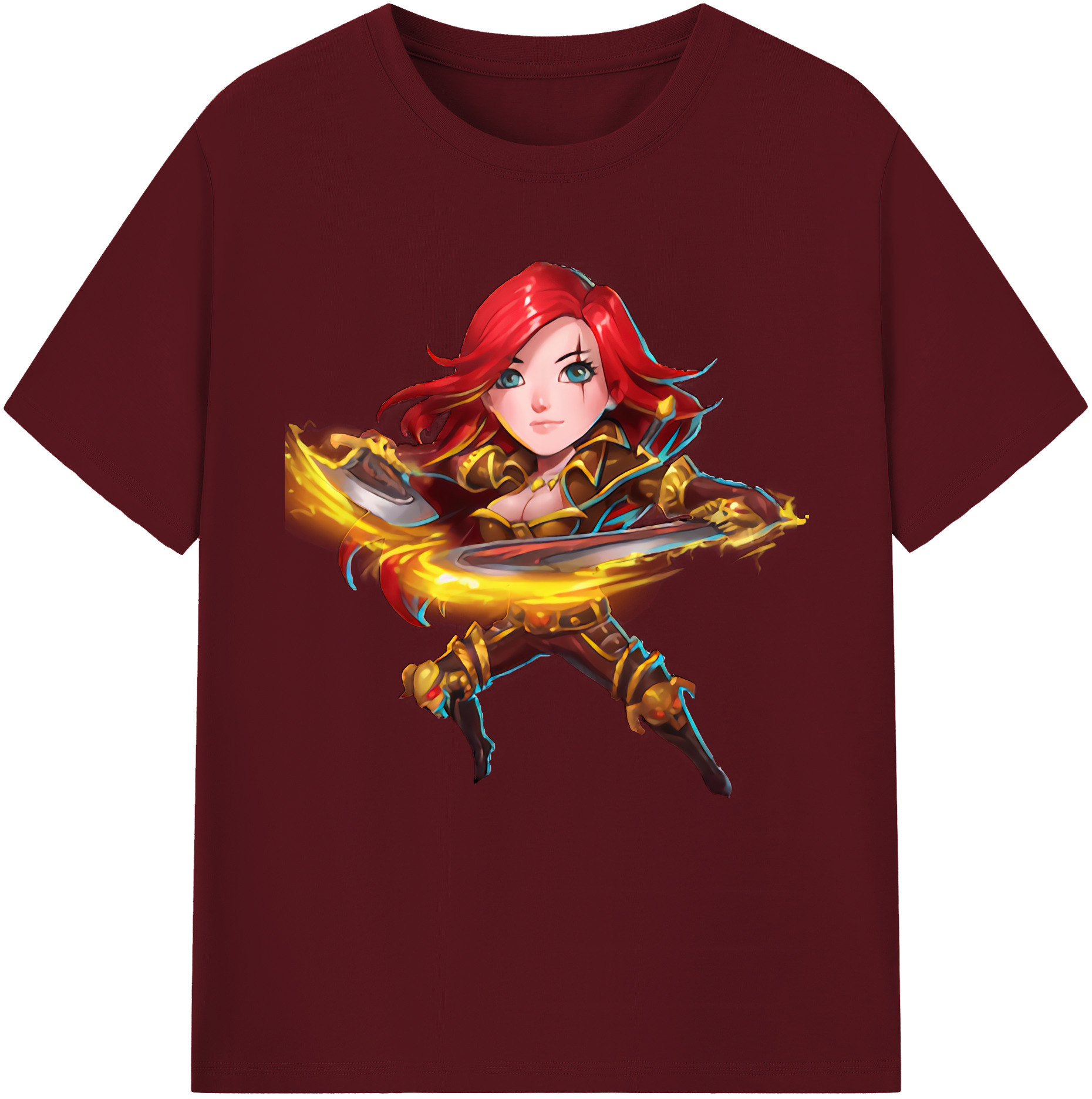 リーグ・オブ・レジェンド League of Legends LOL 綿100％半袖Tシャツ（フロントプリント）